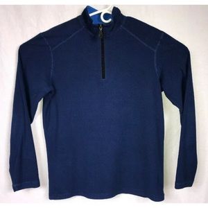 1/4 Zip Reel Legends Blue Jacket Mens Medium